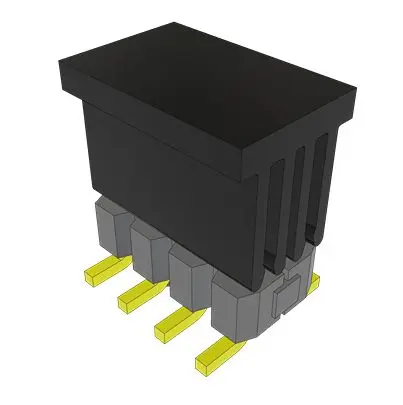 Produktfoto 1 von Samtec TSM Leiterplattenleiste Vertikal, 8-polig / 2-reihig, Raster 2.54 mm Raster Oberfläche, Unisoliert