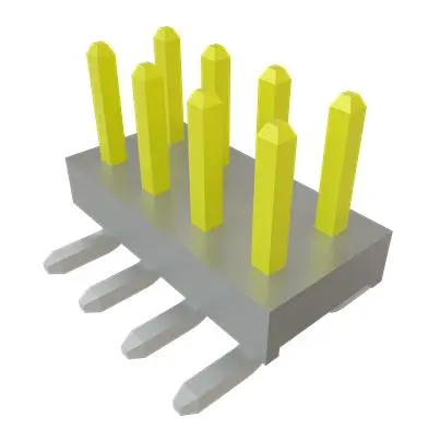 Samtec TMM Leiterplattenleiste Vertikal, 40-polig / 2-reihig, Raster 2 mm Raster Oberfläche, Unisoliert