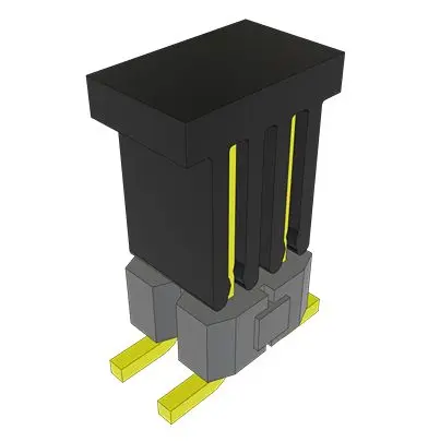 Produktfoto 1 von Samtec TSM Leiterplattenleiste Vertikal, 4-polig / 2-reihig, Raster 2.54 mm Raster Oberfläche, Unisoliert