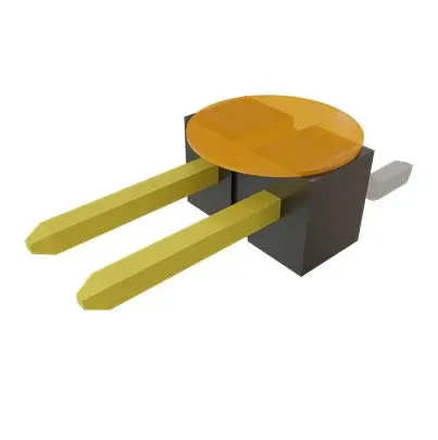 Produktfoto 1 von Samtec TSM Leiterplattenleiste Vertikal, 2-polig / 1-reihig, Raster 2.54 mm Raster Oberfläche, Unisoliert