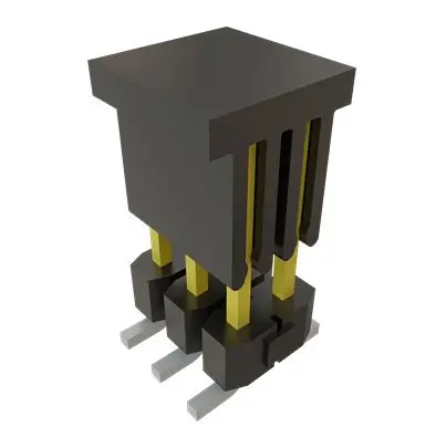 Produktfoto 1 von Samtec TSM Leiterplattenleiste Vertikal, 6-polig / 2-reihig, Raster 2.54 mm Raster Oberfläche, Unisoliert
