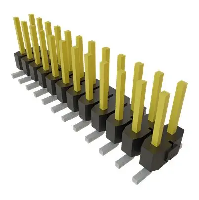 Produktfoto 1 von Samtec TSM Leiterplattenleiste Vertikal, 24-polig / 2-reihig, Raster 2.54 mm Raster Oberfläche, Unisoliert