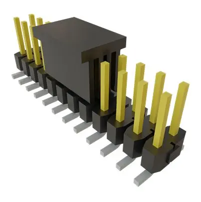 Produktfoto 1 von Samtec TSM Leiterplattenleiste Vertikal, 24-polig / 2-reihig, Raster 2.54 mm Raster Oberfläche, Unisoliert