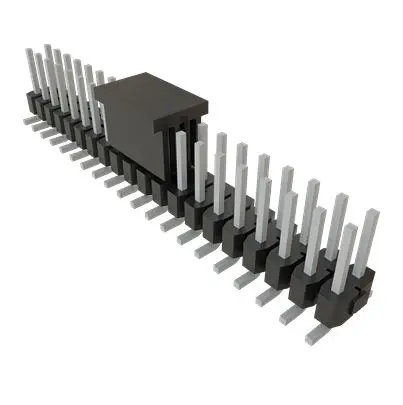 Produktfoto 1 von Samtec TSM Leiterplattenleiste Vertikal, 40-polig / 2-reihig, Raster 2.54 mm Raster Oberfläche, Unisoliert