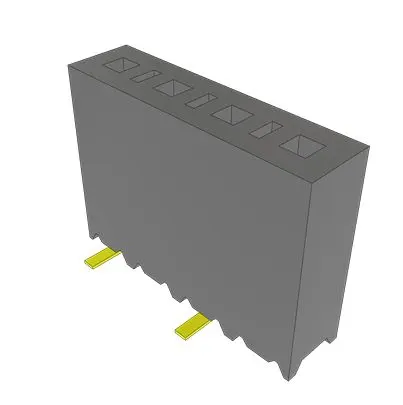 Produktfoto 1 von Samtec SSM Leiterplattenbuchse Vertikal Oberfläche 4-polig / 1-reihig, Raster 2.54 mm SMD