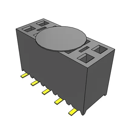 Produktfoto 1 von Samtec SSM Leiterplattenbuchse Vertikal Oberfläche 10-polig / 2-reihig, Raster 2.54 mm SMD