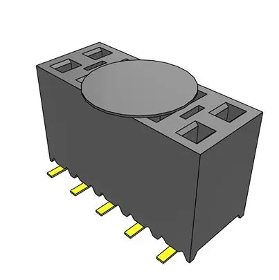 Produktfoto 1 von Samtec SSM Leiterplattenbuchse Vertikal Oberfläche 10-polig / 2-reihig, Raster 2.54 mm SMD