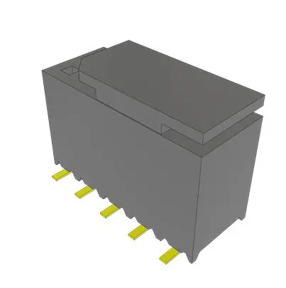 Produktfoto 1 von Samtec SSM Leiterplattenbuchse Vertikal Oberfläche 10-polig / 2-reihig, Raster 2.54 mm SMD