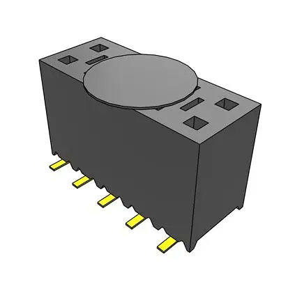 Produktfoto 1 von Samtec SSM Leiterplattenbuchse Vertikal Oberfläche 10-polig / 2-reihig, Raster 2.54 mm SMD