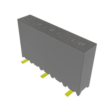 Produktfoto 1 von Samtec SSM Leiterplattenbuchse Vertikal Oberfläche 10-polig / 2-reihig, Raster 2.54 mm SMD