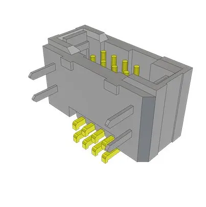 Samtec TFM Leiterplattenleiste Horizontal, 8-polig / 2-reihig, Raster 1.27 mm Raster Oberfläche, Durchsteckmontage,