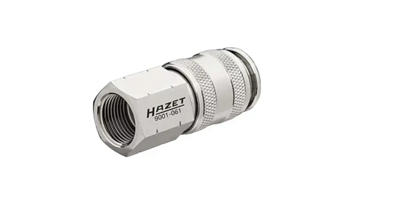 HAZET Pneumatische Schnellsteckkupplung Messing vernickelt Buchse, G, Pneumatische Schnellsteckkupplung