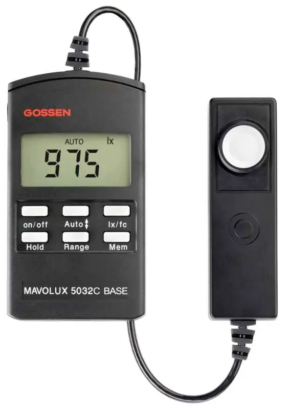 Produktfoto 1 von Gossen Metrawatt F502B Luxmeter 0.01lx mit Einzelne Primarstufe, bis 199900 lx, 0.1 lx, ± 3% rgd ± 1 Digits