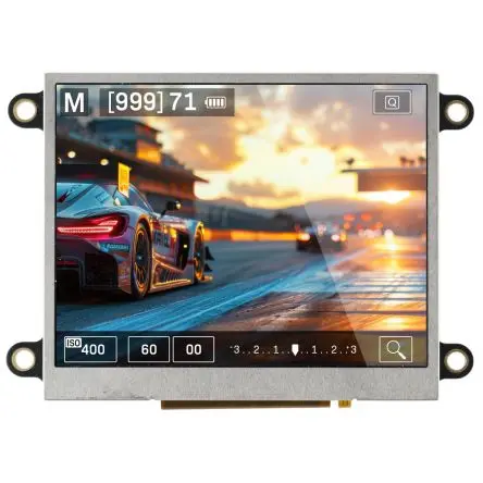 Produktfoto 1 von NEWHAVEN DISPLAY INTERNATIONAL Farb-LCD 3.5 Zoll HDMI, 640 x 480 Pixel, 72.48 x 55.36 mm LED