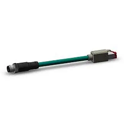 Produktfoto 1 von SMC EX Kabel für Kommunikationssystem 1 x RJ45 Eingang / 1 x M12 Ausgang