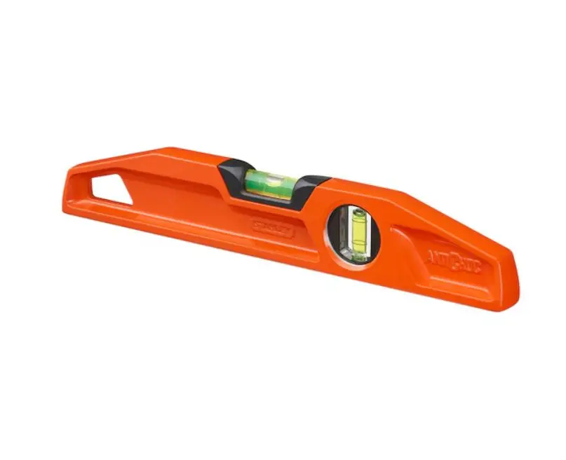 Produktfoto 1 von Stanley Wasserwaage und Neigungsmesser, Typ Trapezform, 30 cm Kalibriert, Rahmen Aluminium, 2 Libelle/n, 0.05 mm/m