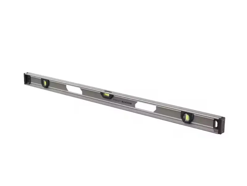 Produktfoto 1 von Stanley Wasserwaage und Neigungsmesser, Typ I-Beam, 120 cm Kalibriert, Rahmen Aluminium, 2 Libelle/n, 0.5 mm/m