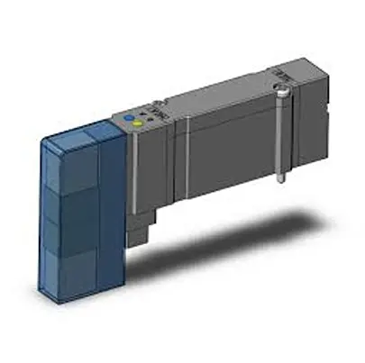 Produktfoto 1 von SMC SY5000 Pneumatik-Magnetventil 5/2 & 5/3, Elektromagnet-betätigt 24V dc