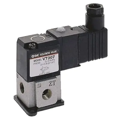 Produktfoto 1 von SMC VT307 Pneumatik-Magnetventil 3/2 G1/8, Elektromagnet-betätigt