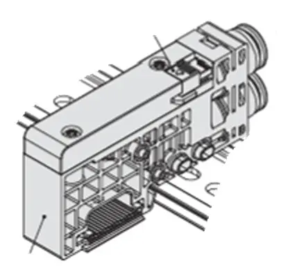 Produktfoto 1 von SMC Serie SJ3000 SJ3000-50-1AS-C6 Pneumatisches Steuerventil-Verteilerblock Ventil