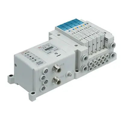 Produktfoto 1 von SMC Serie SS5Y3 SS5Y3-10S0-08B-C6-NA Aluminium Pneumatisches Steuerventil-Verteilerblock Ventil 3-Stationen