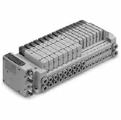 Produktfoto 1 von SMC Serie SS5Y5 SS5Y5-10S0-04B-C8-NA Aluminium Pneumatisches Steuerventil-Verteilerblock Ventil 5-Stationen