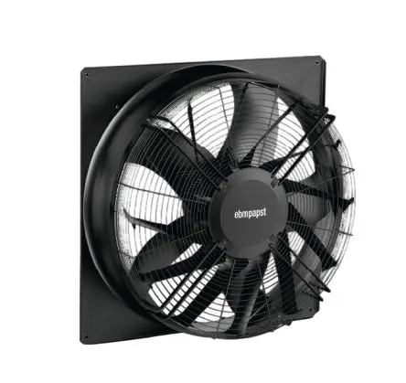Produktfoto 1 von ebm-papst S Axiallüfter, Kugel, 380V ac, 480 V ac / 3100 W 4.7 A, 1020 U/min, 23440 m³/h IP55 1070 mm 1070mm 313 mm