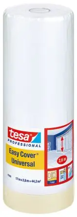 Produktfoto 1 von Tesa 04368-00007-03 Tesa Professional 4368 Easy Cover Universal Krepppapier Abdeckband Beige, Stärke 17 mm
