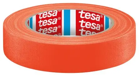 Produktfoto 1 von Tesa Acrylbeschichtetes Tuch GAFFA Panzerband, Orange, Naturgummi-Kleber, Acryl beschichtet, 280 μm x 19mm x 25 m,
