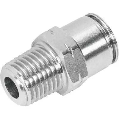 Produktfoto 1 von Festo CRQS 565321 1/4 Zoll-Außengewinde Gewindeanschluss für Rohr, NPTF, 1.4 Mpa