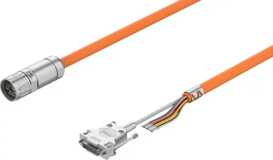 Produktfoto 1 von Festo NEBM Motor-Zubehör 8190885 Motorkabel für Servoantriebe