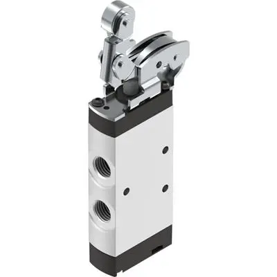 Produktfoto 1 von Festo, Rollenhebel VMEF Pneumatik-Steuerventil, manuell, NPT 1/4 in NPT, Eloxierte Aluminium-Knetlegierung 8047106