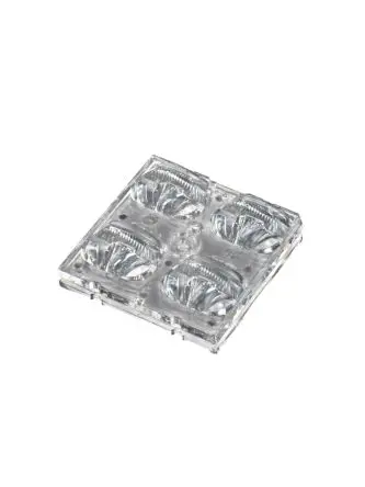 Produktfoto 1 von Ledil Strada 2x2 LED Linse 1-LEDs Vierkant aus Polymethylmethacrylat Fledermausflügel, Klar x 6.8 mm