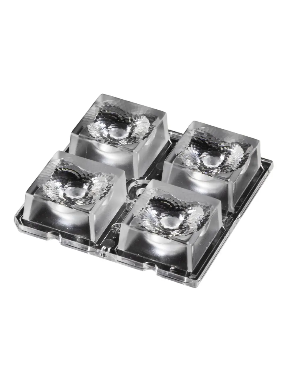 Produktfoto 1 von Ledil HB 2x2 LED Linse Quadratisch aus PMMA, Klar 25 °