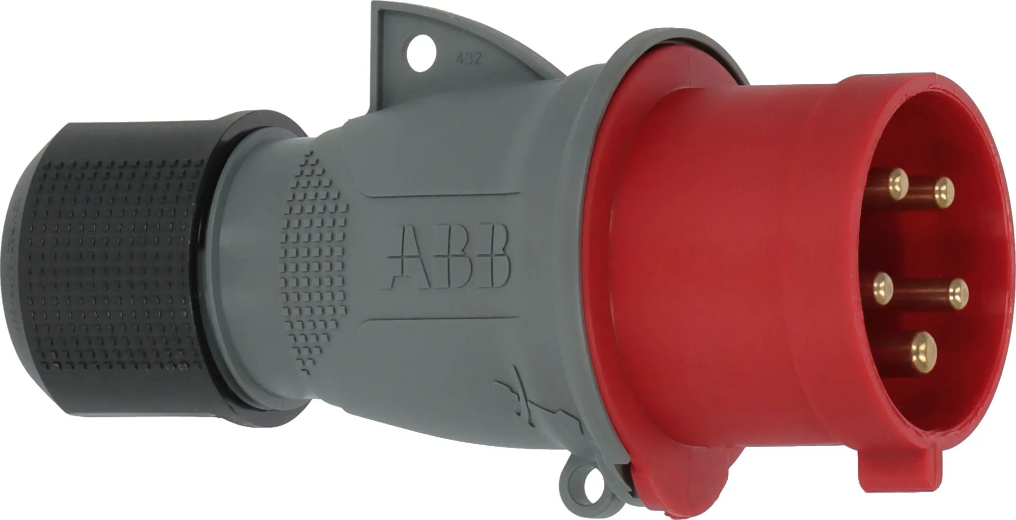 Produktfoto 1 von brennenstuhl 1050 Leistungssteckverbinder Rot 3P+N+PE, 415V, Kabel Gerade IP44 32A