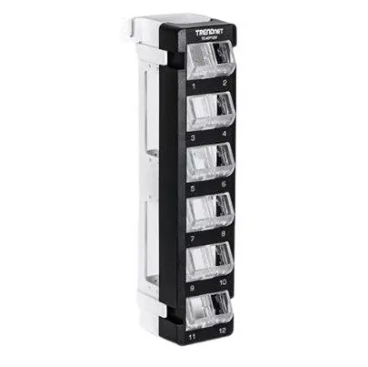 Produktfoto 1 von Trendnet TC Serie RJ-Rangierfeld 12 Anschl., 255 mm, Schwarz