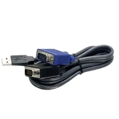 Produktfoto 1 von Trendnet KVM Kabel, USB / Stecker, VGA / Stecker, Schwarz, 15 ft