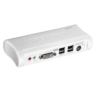 Produktfoto 1 von Trendnet KVM-Switch 2-Port 2 Videoausgänge DVI 2 Displays USB DVI 2048 x 1536 pixel