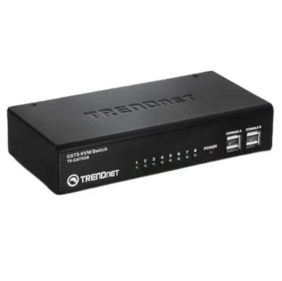 Produktfoto 1 von Trendnet KVM-Switch 8-Port 8 Videoausgänge VGA 8 Displays 1600 x 1200 pixel