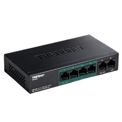 Produktfoto 1 von Trendnet TPE-S50 Schalter PoE 6-Port Netzwerkschalter
