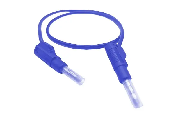 Produktfoto 1 von Mueller Electric Messleitung 32A Stecker, Blau Polyvinylchlorid-isoliert 1 m, 600 V