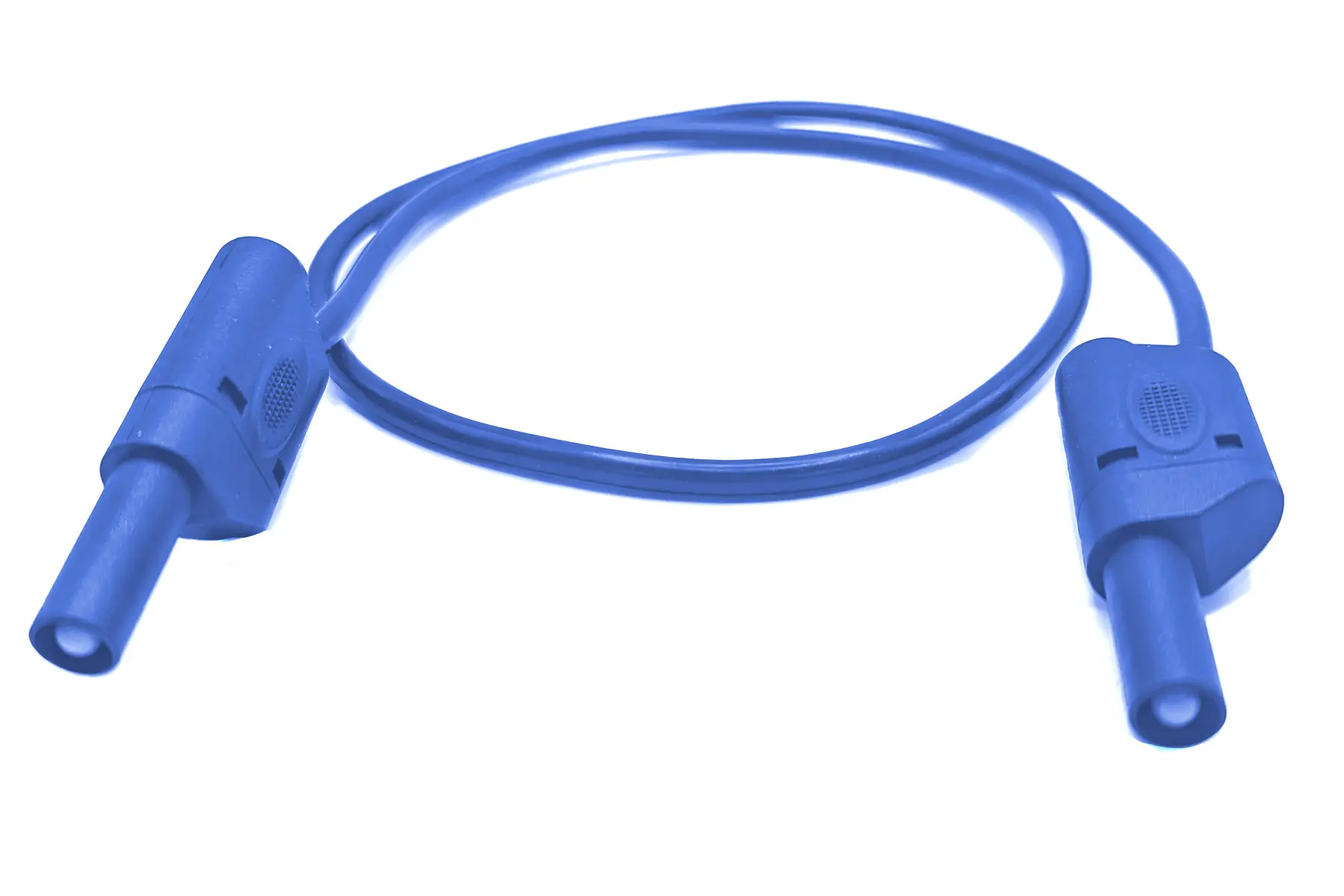 Produktfoto 1 von Mueller Electric Messleitung 32A Stecker, Blau Polyvinylchlorid-isoliert 0.5 m, 1000(CATII) V, 600(CATIII) V