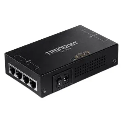 Produktfoto 1 von Trendnet PoE Injektor 240 V ac Input / 55 V dc Output, 1.3 A 70 W 4 Port 126.4 mm L. 73.95 mm B. 32 mm T.