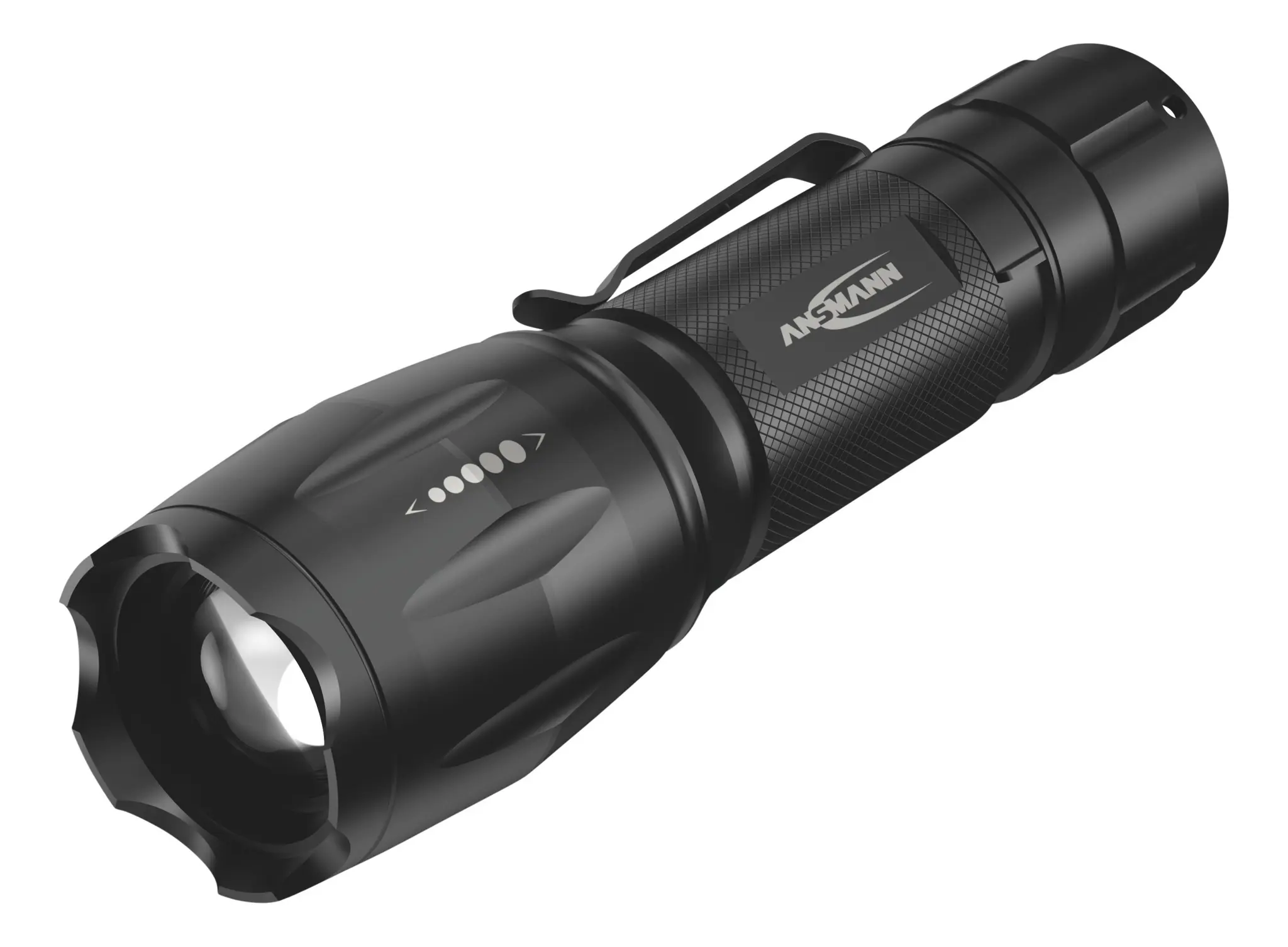Produktfoto 1 von Ansmann Wiederaufladbar Taschenlampe LED Schwarz, 90 lm, 144 mm