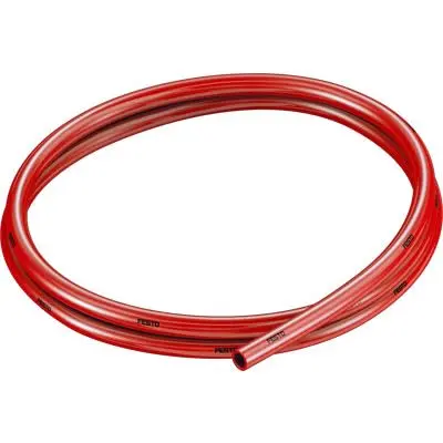 Produktfoto 1 von Festo Flexibler Schlauch, Ø 5.7 mm 8 mm Außen-ø  Rot Thermoplastisches Elastomer 1 Mpa
