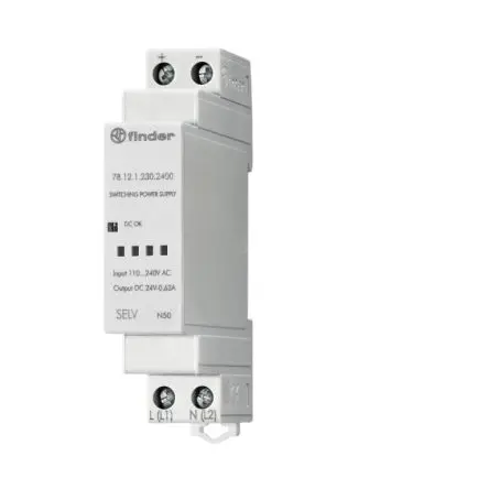 Produktfoto 1 von Finder 78 DIN-Schienen Netzteil Schaltnetzteile 256V ac AC / 500 mA 24V 12 W