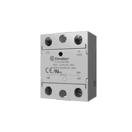 Produktfoto 1 von Finder 77 Schienenverkehr Industriell montierte Halbleiterrelais, 1 Schließer 240 V ac/dc 230V ac/dc / 25 A