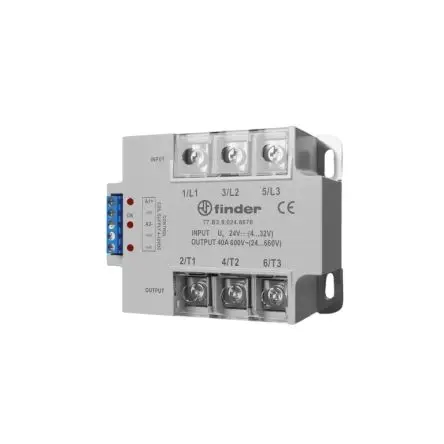 Produktfoto 1 von Finder 77 Schienenverkehr Industriell montierte Halbleiterrelais, 3 Schließer 600 V ac/dc 230V ac/dc / 40 A