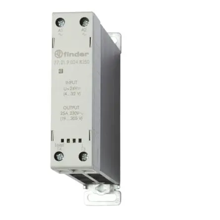 Produktfoto 1 von Finder 77 Schienenverkehr Industriell montierte Halbleiterrelais, 1-poliger Schließer - Schließer 230 V ac/dc 230V ac/dc