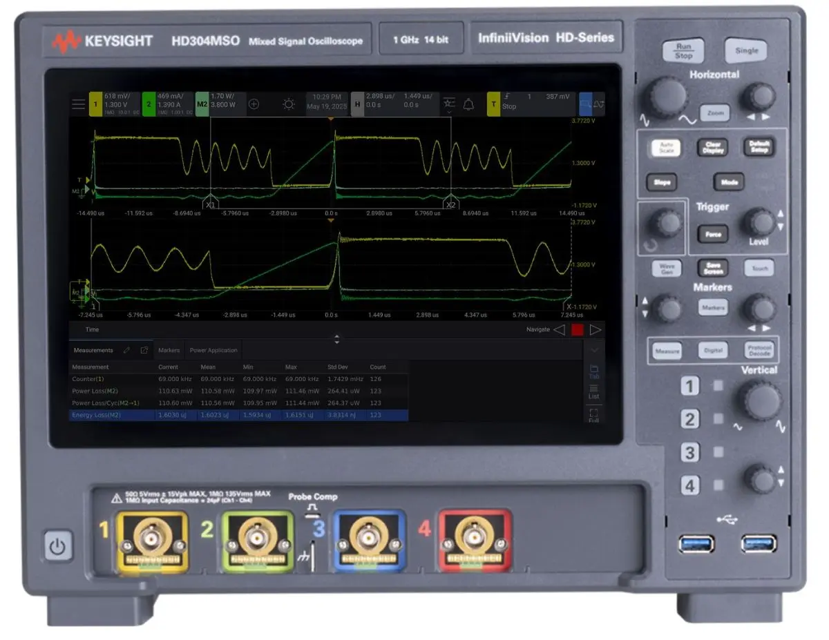 Produktfoto 1 von Keysight Technologies Oszilloskop-Software, Leistungsanalyse für HD3 Serie
